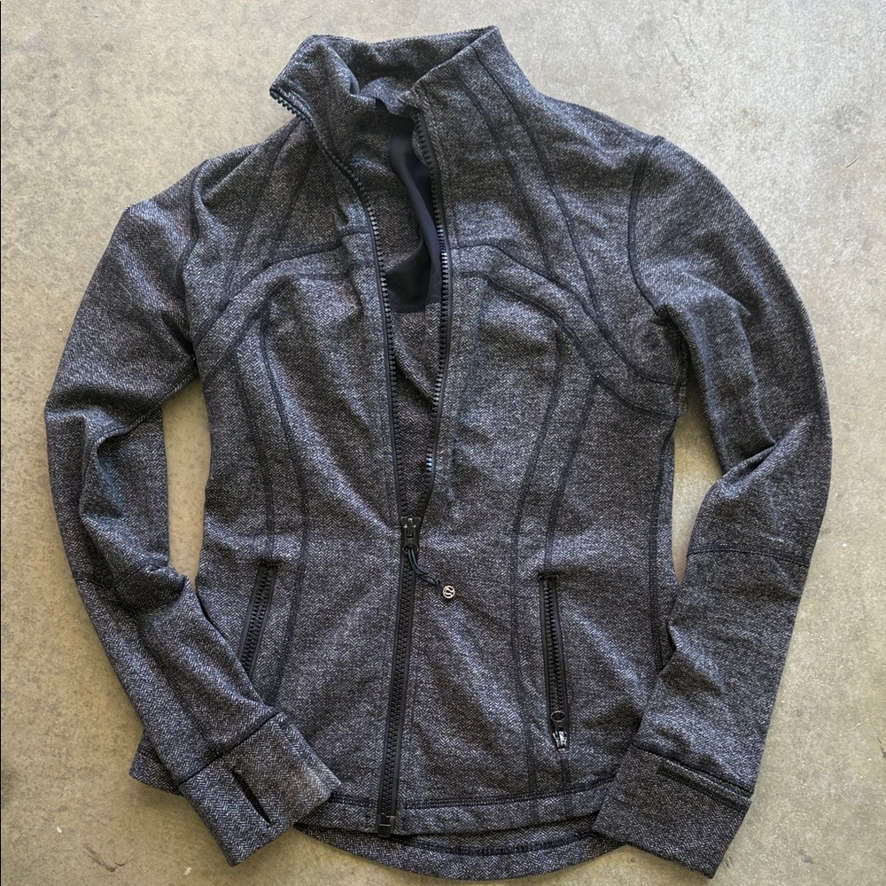 lululemon athletica Charcoal Utility workout jacket